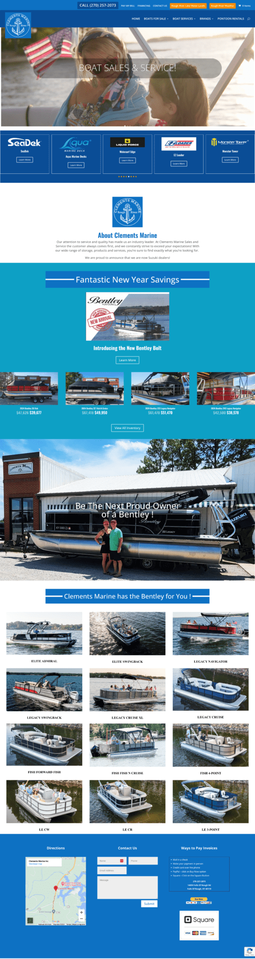 Marine Dealer Web Design Columbia SC